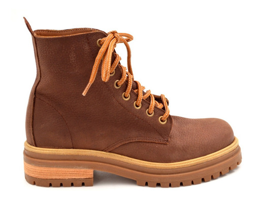 Imagen 1 de 9 de Borcego Borcegui Botita Bota Cuero Vacuno Mujer Verano 4211n