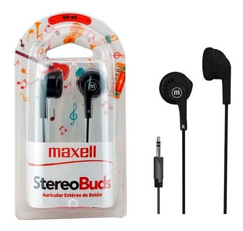 Imagen 2 de 8 de Auriculares Maxell Eb-95 Stereo Earbuds Colores Circuit