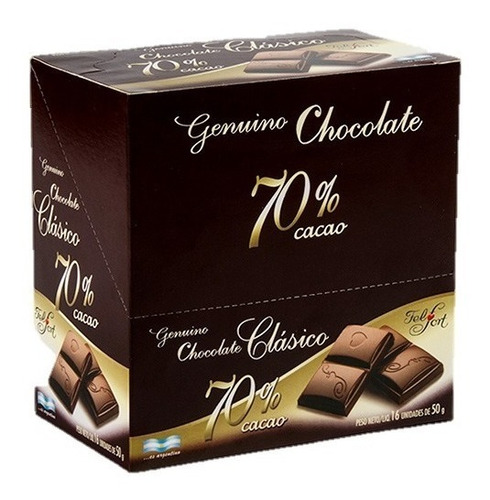 Chocolate 70% Cacao Felfort X 16u - Oferta Sweet Market