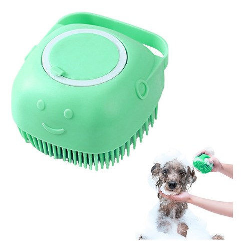 Cepillo Baño Mascotas Con Dispenser Shampoo