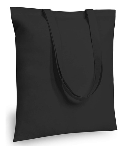 Bolsas De Tela De Algodón Negro Reutilizable Económico 40x38