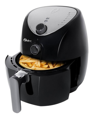 Fritadeira Oster Sem Oleo 1500w 3.2 Litros Preto Com Inox