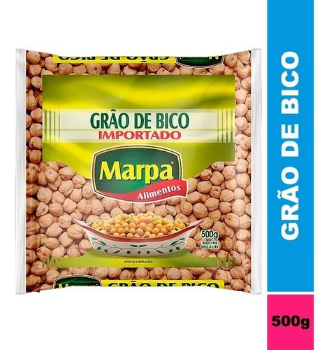 Grão De Bico Premium 500g Mais Saúde Marpa Alimentos