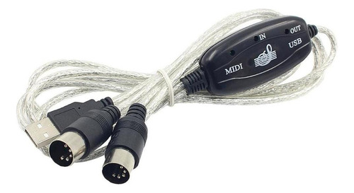 Usb Midi Cable 6ft 2m Midi 5 Pin Convertidor Keyboard Piano