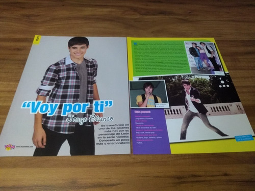 (v150) Jorge Blanco * Recortes Revistas Clippings