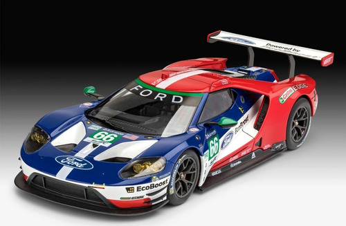 Imagen 2 de 7 de Ford Gt Le Mans 2017 - Escala 1/24 Revell 07041