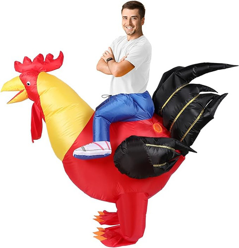 Disfraz Inflable De Pollo, Disfraz Inflable De Halloween, Ve