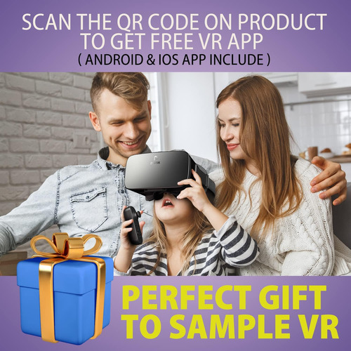 Destek V5 Vr Headset For Phone With Controller, Anti-blue