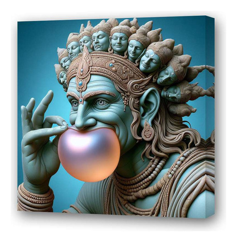 Cuadro 60x60cm Vishnu Chicle Goma Bubblegum Globo M4