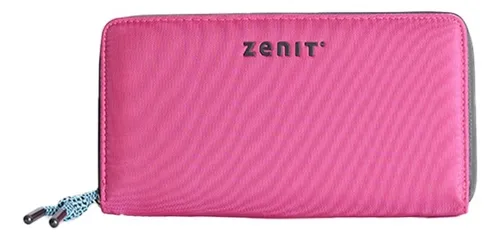 Billetera Dama Mujer Con Cierre - Zenit Color Rosa Chicle