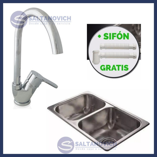 Bacha Johnson Doble + Monocomando Peirano Betis +sifon Doble