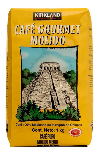 Café Gourmet Molido Kirkland Signature 1 Kg Chiapas