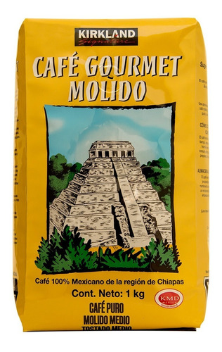 Café Gourmet Molido De Chiapas Marca Kirkland Signature 1 Kg