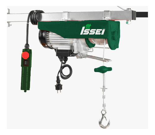 Aparejo Electrico Issei Is-eh250a Verde 250kg 12mt Malacate Monta Carga Guinche