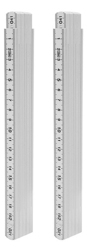 Regla De Carpintero Plegable De 2 Metros, 2 Unidades