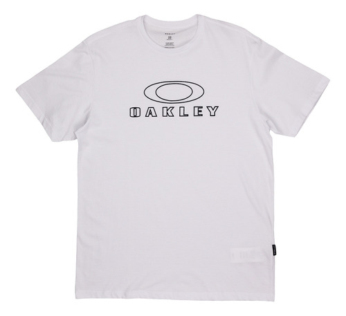 Camiseta Oakley Bark Antiviral Branca 