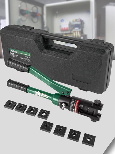 Kit De Crimpadora Manual Hidráulica 12t Con 17 Matrices