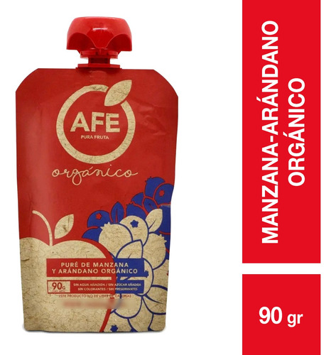 Pure Afe Manzana - Arandano Organico 90grs