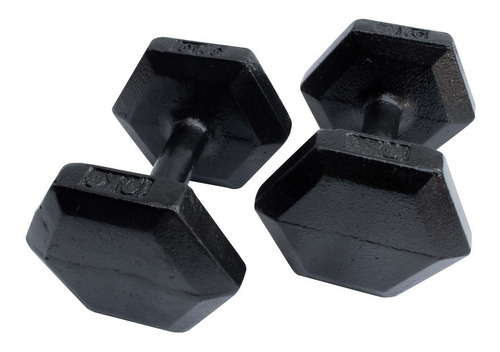 Par Mancuernas Pesas Hexagonales Md 10 Kg (22 Lb) 2 Piezas.