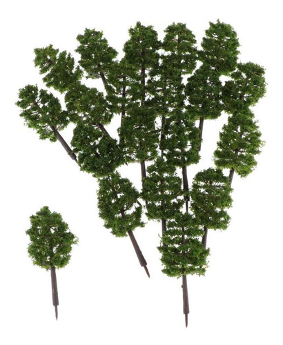 20pcs Model Tree Architecture Train Railway Wargame Diorama