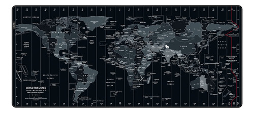 Jialong Alfombrilla De Mouse Grande Para Juegos Con Mapa Del