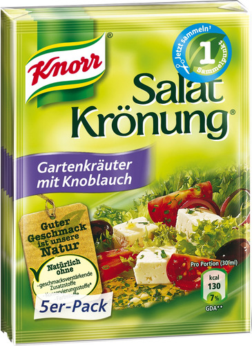 Knorr Hierbas De Jardin Con Aderezo Para Ensalada De Ajo, 5 