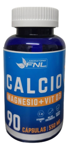 Calcio + Magnesio + Vitamina D3 90 Caps 550mg Dietafitness