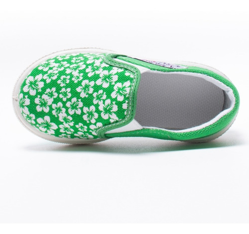 Imagen 5 de 8 de Zapatilla Pancha Flo Toy Verde (talle 20 Al 26) Art 3310fve
