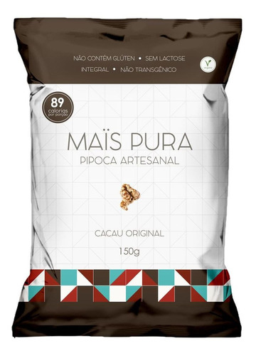 Pipoca Artesanal Cacau Mais Pura 150g