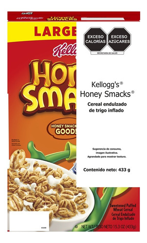 Kelloggs Cereal Endulzado De Trigo Inflado 433 Gr