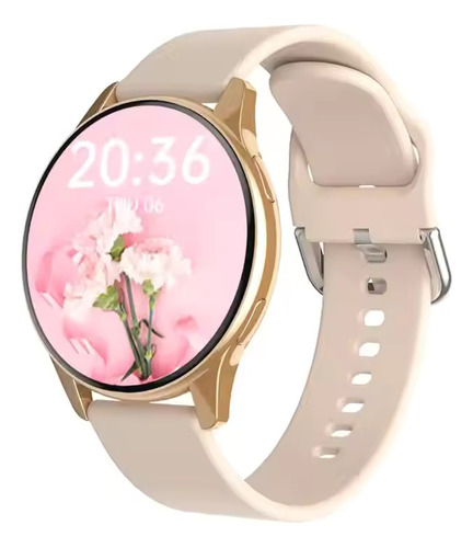 Relojes deportivos para mujer, reloj inteligente Active2 T2 Pro con bisel dorado, diseño de pulsera deportiva