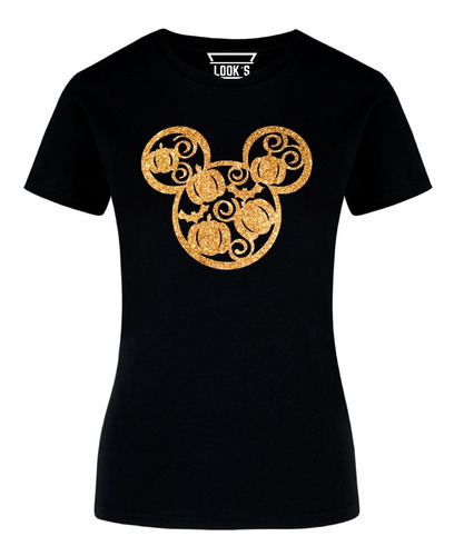 Playera Minnie Y Mickey Halloween Mujer
