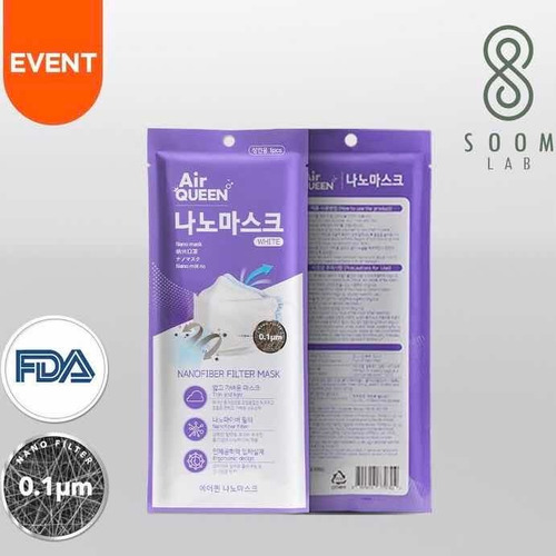 Cubreboca Coreano De Nano Fibra Lavable Nanomask (2pz)