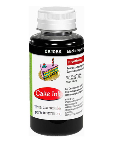 Tinta Comestivel Arroz Para Impressora Epson Canon Hp 500ml