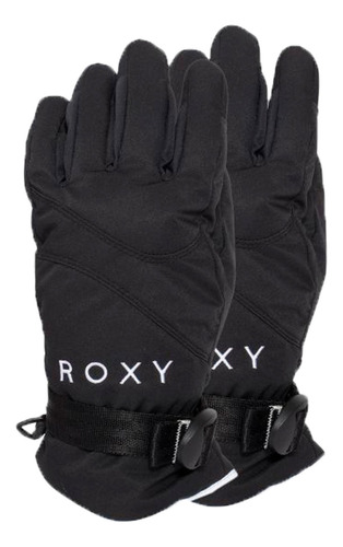 Guantes Roxy Snow Mujer Jetty Solid Negro Blw