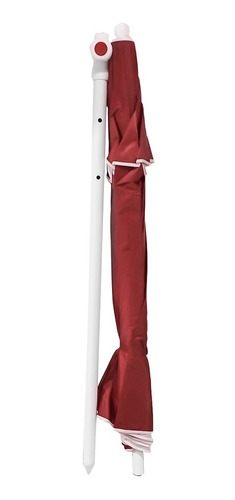 Imagen 2 de 7 de Sombrilla Playera Playa Reforzada Azul Roja 240 Cm Deflector