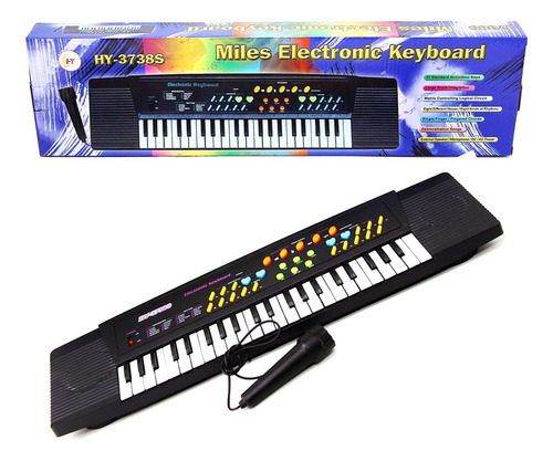 Organo Teclado Keyboard Piano Con Microfono Super Cla Fd6008