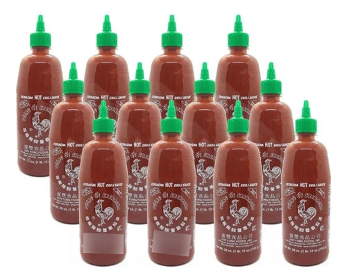 Pack X12 / Salsa Sriracha - Tuong 793 Grs. Origen Eeuu.