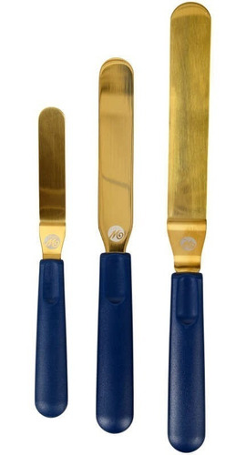 Set 3 Espatulas Para Glaseado Wilton Diamond Gold 409-0-0012