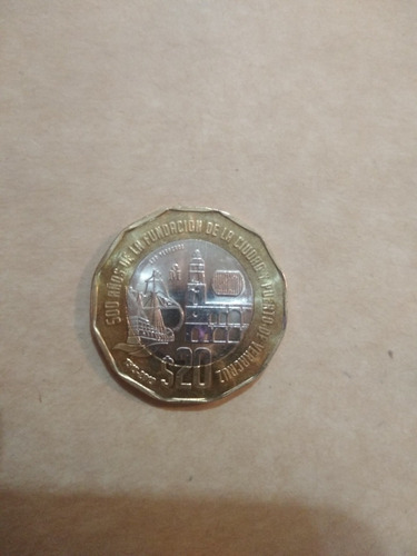 Moneda 500 Años De La Fundación De La Ciudad Y Puerto De Ver