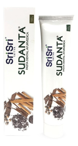 Imagen 2 de 2 de Sri Sri Pasta Dental Vegana Sudanta X 50 Gr Ayurveda X12