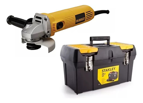 Amoladora Dewalt 115 Dwe4010  + Caja De Herramientas Stanley