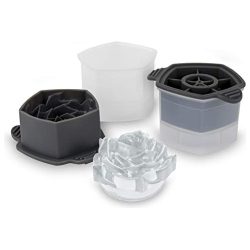 Tovolo Rose Ice Cube Apilable Con Sello De Silicona Hermétic