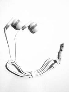 Auriculares In-ear  Tdf Supplies Blanco / Gris 100-pack