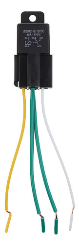 3 Nuevo Spdt Nc Con Arnés Enchufe Four Pin 12v 40 Amp De