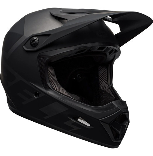 Capacete Full Face Bell Transfer Downhill Freeride Bmx Cor Preto Fosco Tamanho G ( 57- 59 cm)