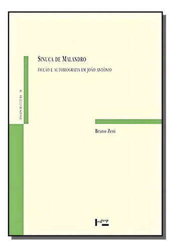 Sinuca De Malandro: Ficcao E Autobiografia Em Joao, De Bruno Zeni. Editora Edusc, Capa Mole Em Português, 2021