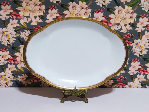 Fuente De Porcelana Limoges Union Ceramique De 36,5 X 26