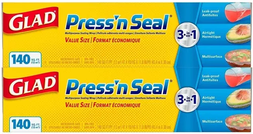 Glad Press N Seal Plastic Wrap, 2 PK./140 SQ. FT.