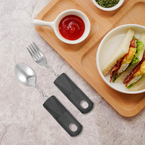 1 Juego De Cubiertos Antivibración Adaptive Spoon Fork Para